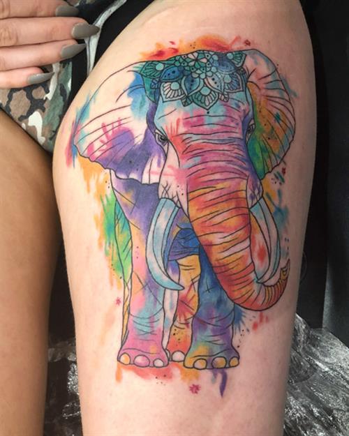 Elephant tattoo