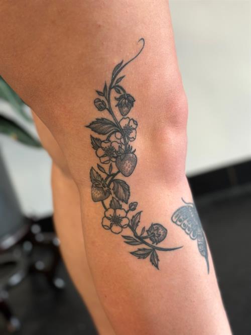 strawberry vine tattoo