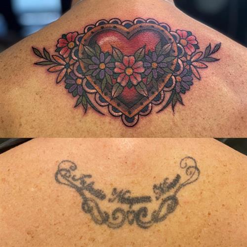 Cover up Floral heart