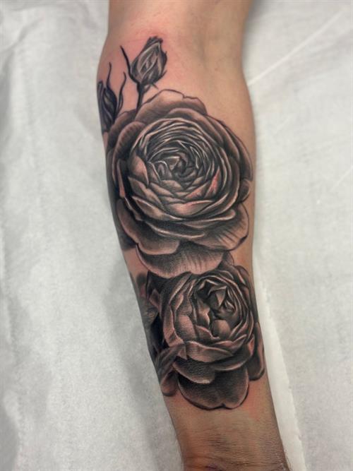 English rose tattoo