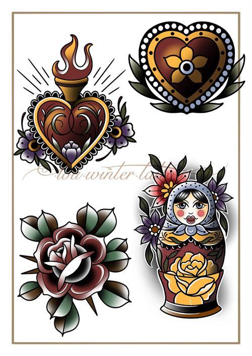 Lou Winter tattoo design