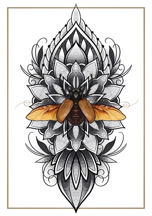 Lou Winter tattoo design