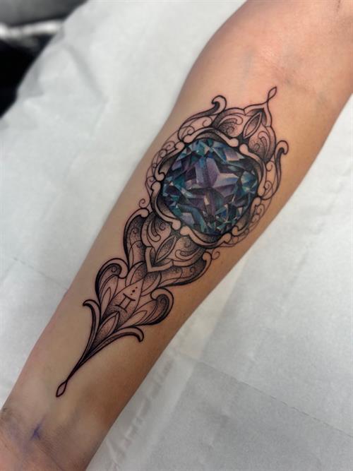 black and grey tattoo