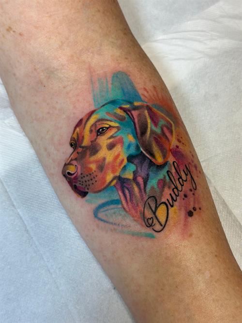 ridgeback pet tattoo